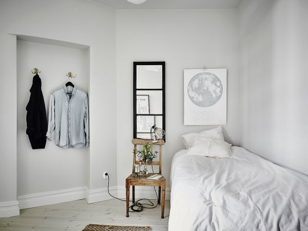 北欧灰白色时尚卧室设计
