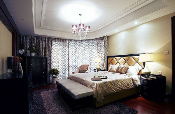 现代复古美式卧室
