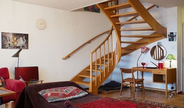 田园风格设计复式家居楼梯图片