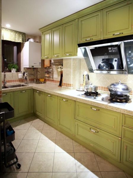 美式复古家居厨房装修效果图