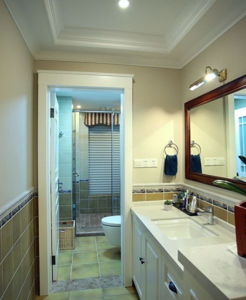 美式家居卫生间设计装修效果图片欣赏