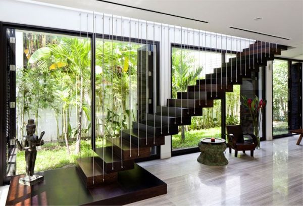 简约自然风别墅设计楼梯效果图片