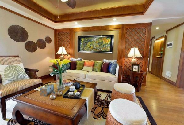 东南亚风格别墅室内设计效果图片