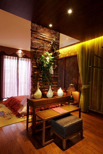 东南亚风格设计卧室梳妆台效果图
