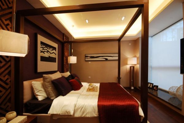 东南亚风格别墅设计卧室装修效果图