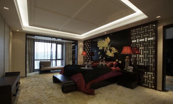 儒雅中式古典卧室布置