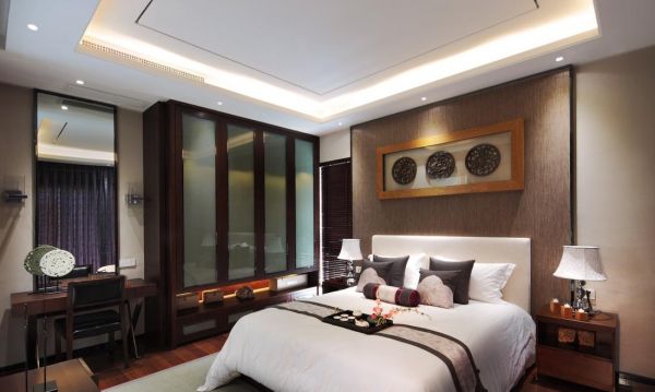 儒雅中式精美卧室设计