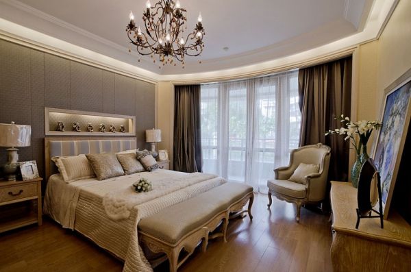 美式风格设计室内卧室装修效果图