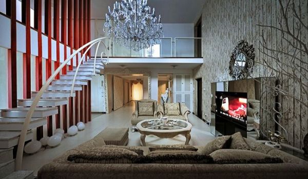时尚现代别墅室内设计效果图片