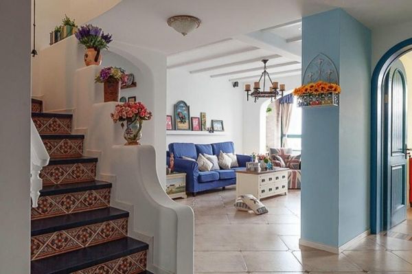 地中海风格设计复式家装效果图片