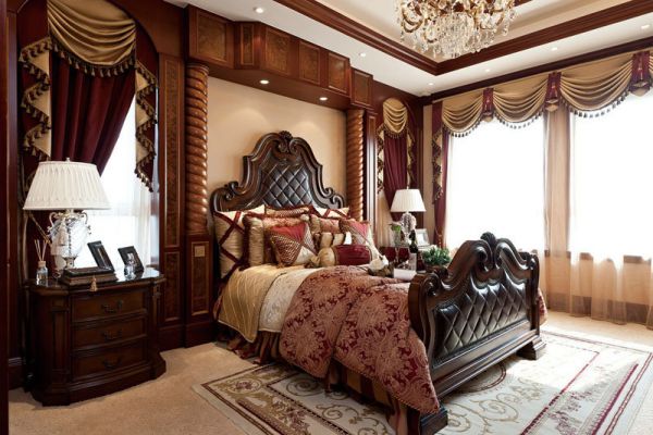 欧式古典豪华卧室布置