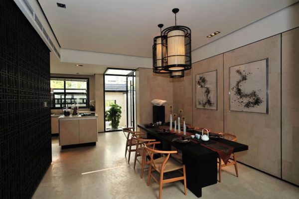 新中式家装餐厅布置