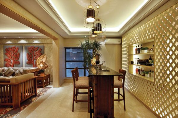 东南亚风格设计复式家居装修图片
