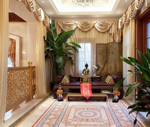 东南亚风格设计别墅装修室内效果图片