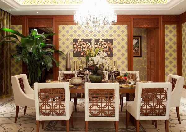 东南亚风格设计别墅餐厅效果图片
