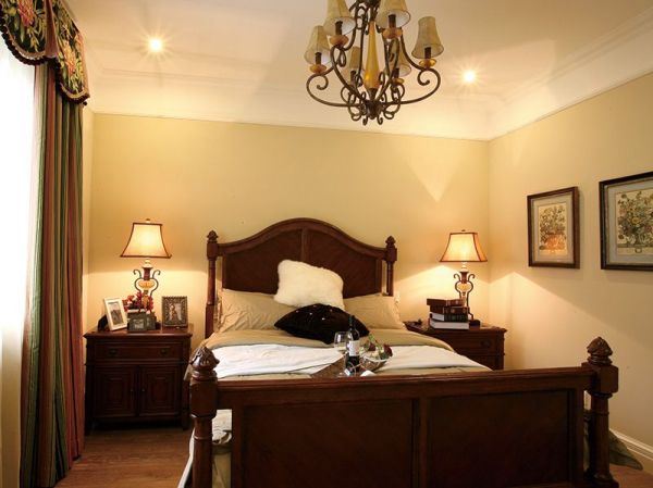 美式风格复古卧室设计案例图片