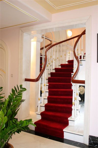 欧式现代别墅家居楼梯装修图片