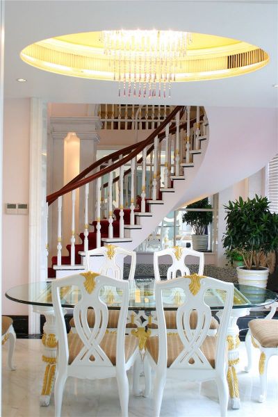欧式现代别墅餐厅室内装修图片