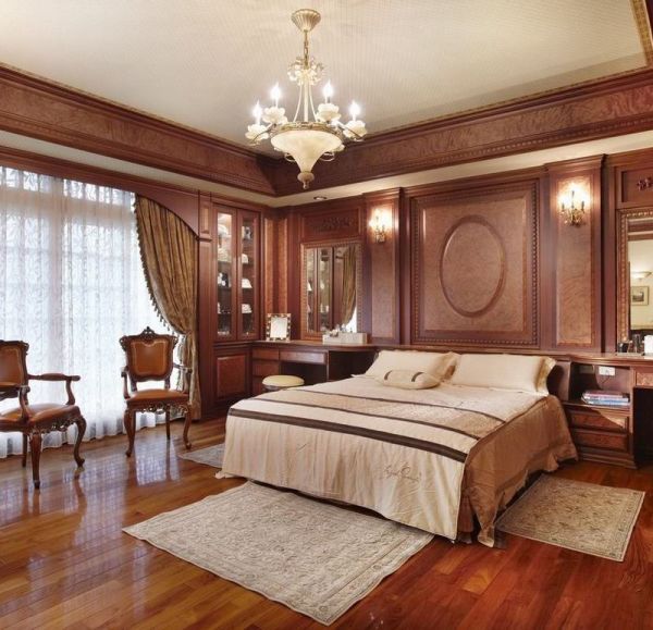 古典欧式别墅室内家居卧室效果图片欣赏