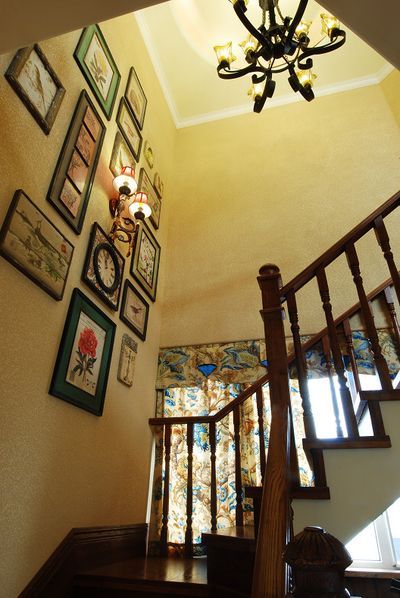 美式风格复式室内楼梯效果图片