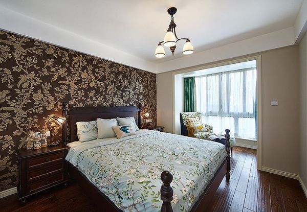 复古美式卧室装饰布置