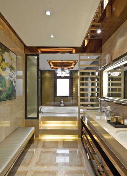 现代豪华风格设计卫生间室内装饰效果图