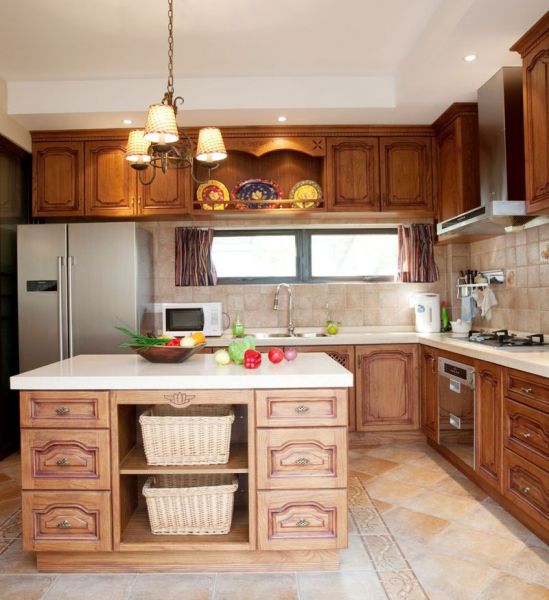 欧式古典复式家装厨房效果图片