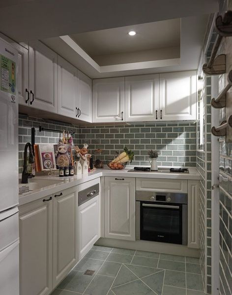 简欧厨房室内家装设计效果图片