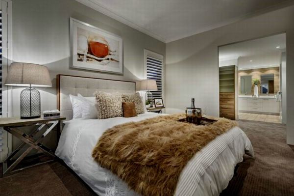 现代时尚别墅设计卧室装修图片