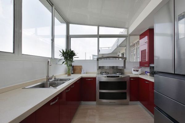 现代风格设计厨房装修效果图片