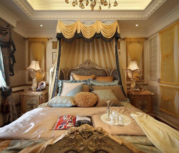 欧式古典风格卧室装饰设计效果图片