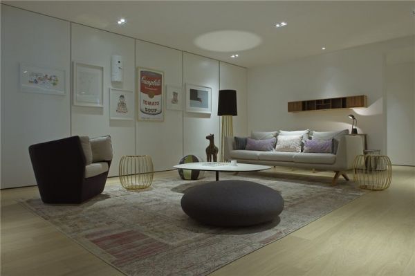 现代简约公寓室内客厅设计图片