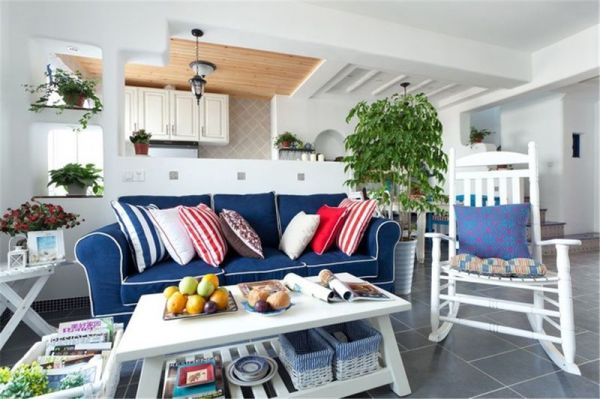 地中海风格设计客厅装修效果图片