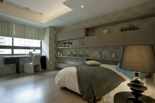 现代化的家装新古典卧室效果图