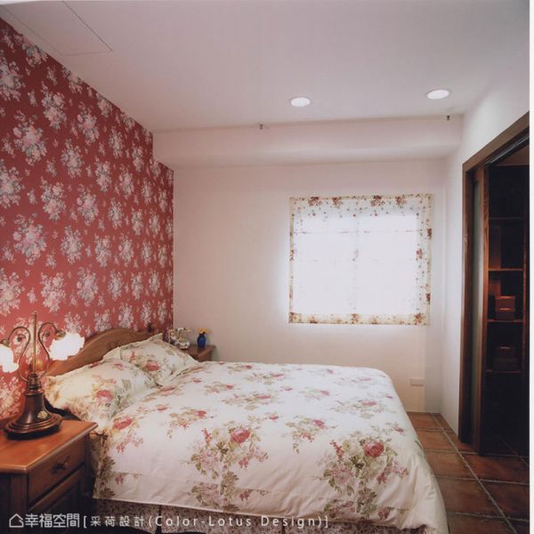 粉彩画般的田园风的主卧室效果图