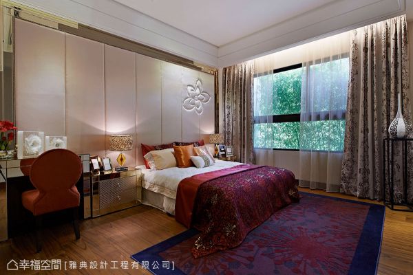 新时尚的东南亚风格卧室效果图