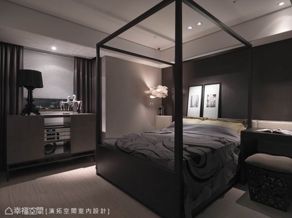 现代美式风格卧室效果图片