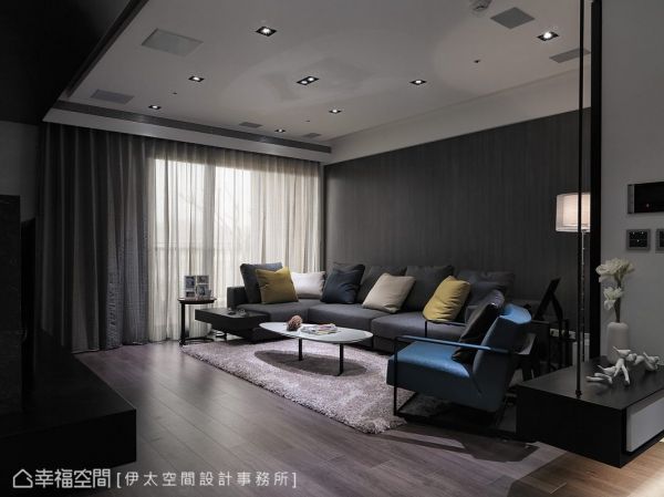 新颖的现代风格沙发背景墙效果图