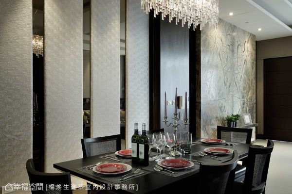 水墨淡雅的中式餐厅设计图片