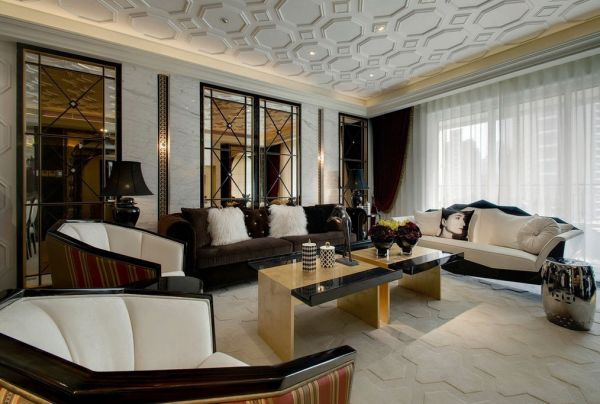 富丽堂皇的欧式家装客厅效果图