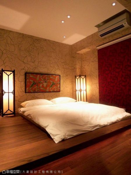 中式时尚主卧室效果图