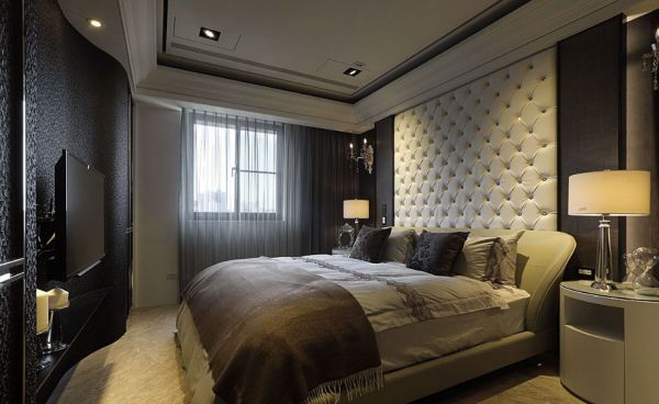 温婉的欧式风格家装卧室效果图