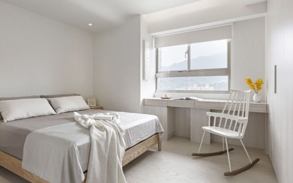 简单清新日式风格家装卧室效果图