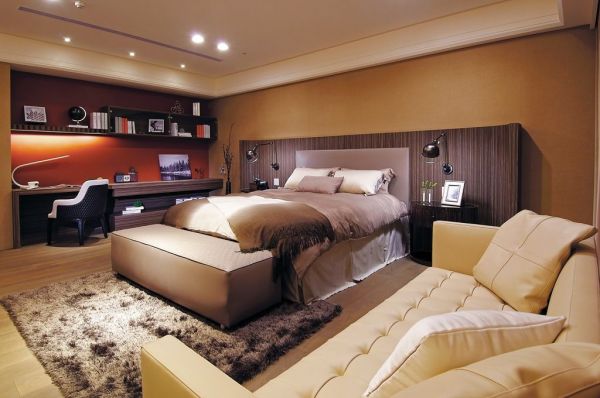 现代时尚卧室家装效果图图片