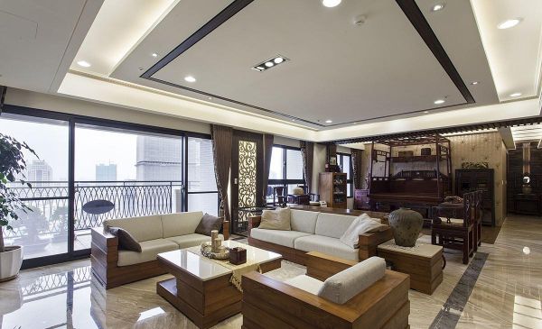 中式家装客厅装修图设计