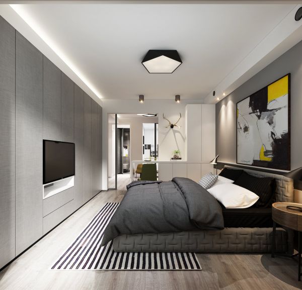 现代简约三居室装修，精致大气有颜值的轻奢空间