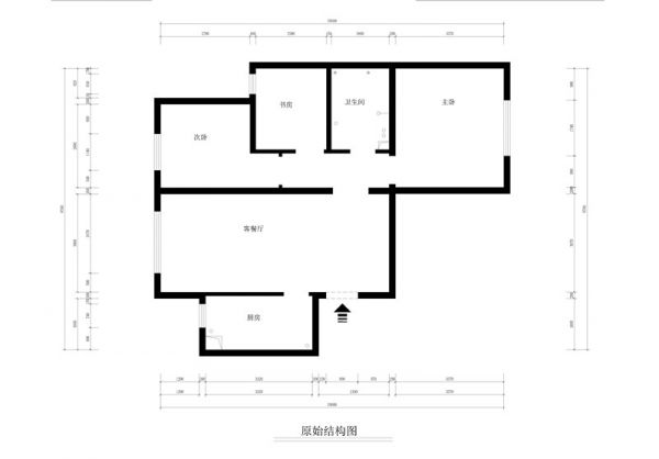 泷悦长安89平米三居室北欧风格案例