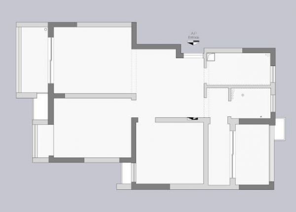 85平米两居室装修案例