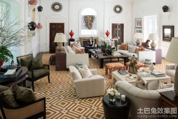 古典美式家具客厅效果图
