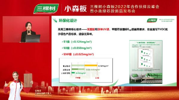 家居新材料事业部产品经理李冰洁博士 分享三棵树小森板产品体系